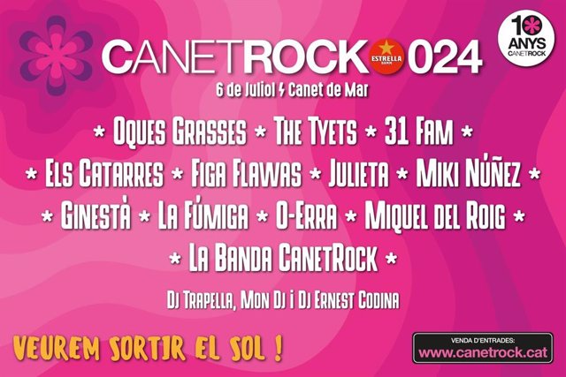Cartell complet del Canet Rock 2024